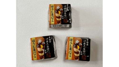 チロルチョコの伊藤久右衛門ほうじ茶パフェ